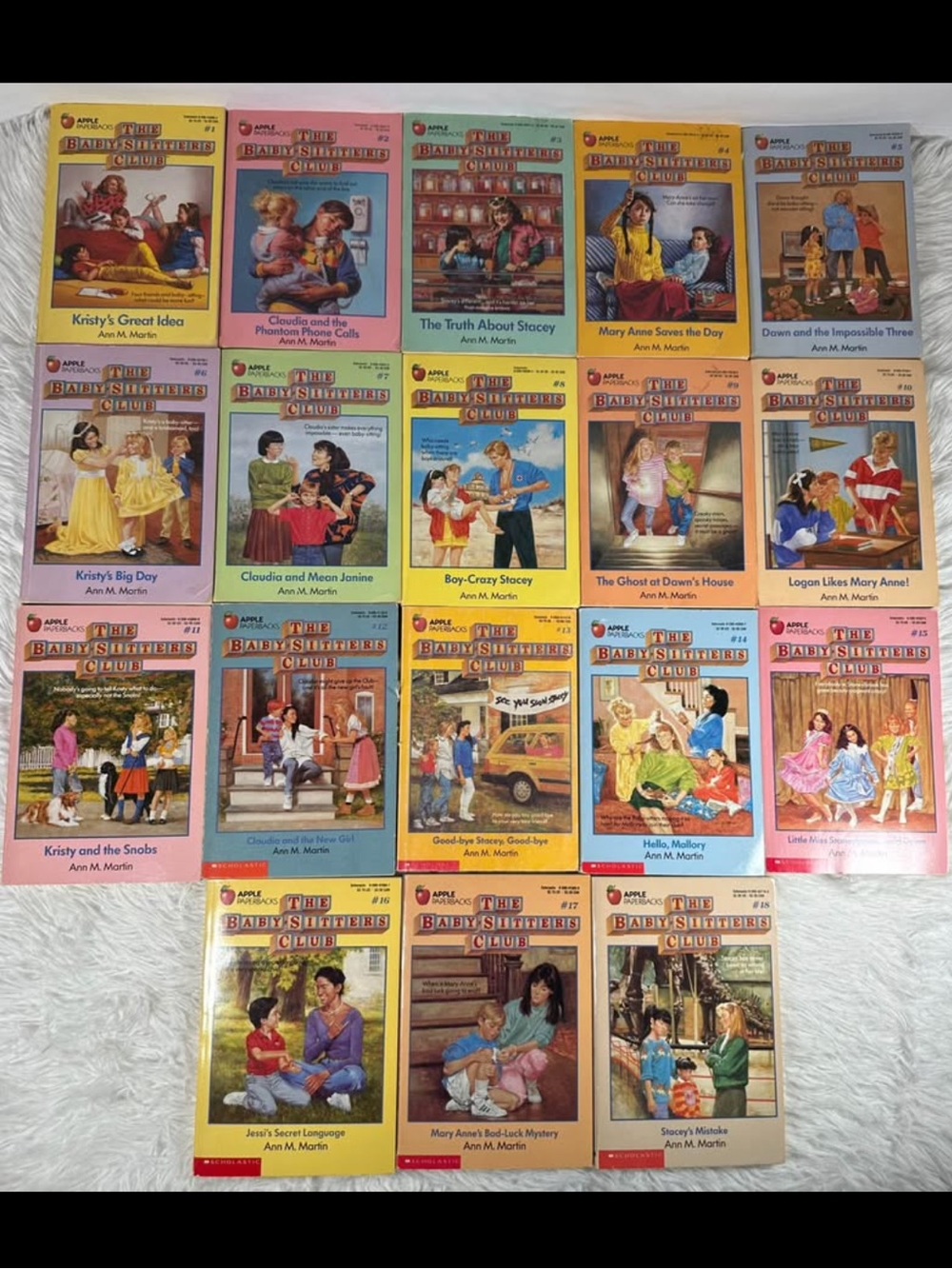 The Baby-Sitters Club Vintage Book Lot #1-#18 Set Books